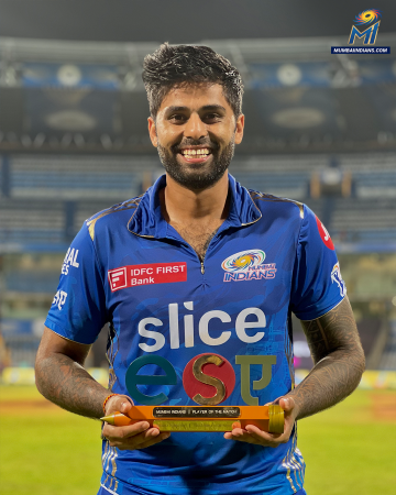 सूर्यकुमार चम्किँदा मुम्बई २७ रनले विजयी 